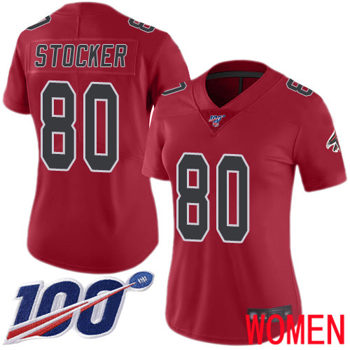 Atlanta Falcons Limited Red Women Luke Stocker Jersey NFL Football 80 100th Season Rush Vapor Untouchable